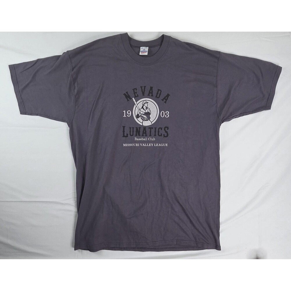 Ebbets Field Nevada Lunatics Baseball T-Shirt Made in USA Men's XXL